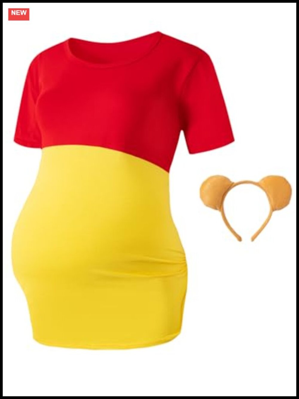 Maternity Funny Pregnancy T-Shirt with Headband Halloween Costume Cotton Tee